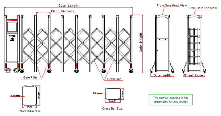 Retractable Stainless Steel Automatic Gate Automatic Gate Supplier CXHA retractable-stainless-steel-automatic-gate-automatic-gate-supplier-cxha